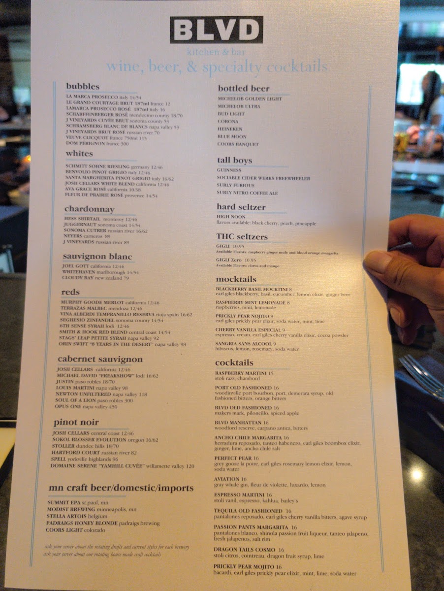 BLVD Kitchen & Bar Menu - Image 2