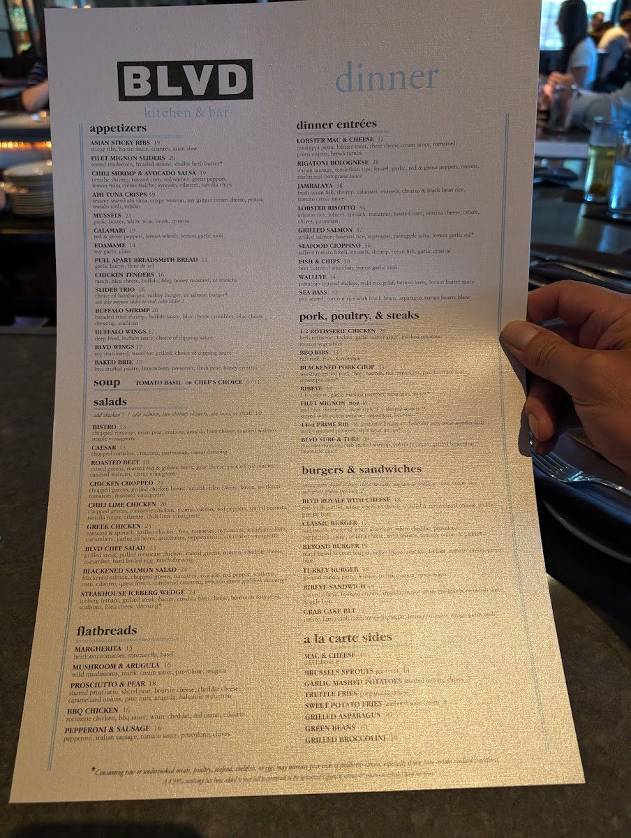 BLVD Kitchen & Bar Menu - Image 5